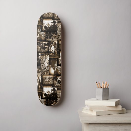 Rodeo Cowboy Rustic Western land Skateboard (Muurkunst)
