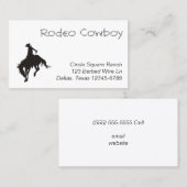 Rodeo Cowboy Silhouette Visitekaartje (Voorkant / Achterkant)