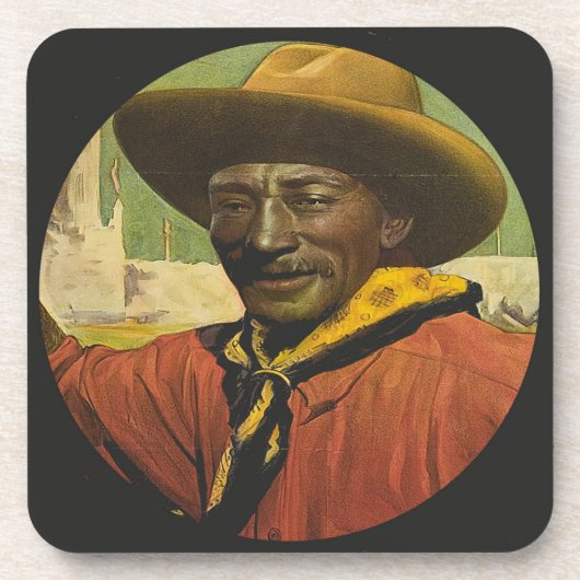 Rodeo Cowboy Steer Dessous de verre de lutte (Devant)