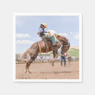Rodeo cowboy westerne print servetten