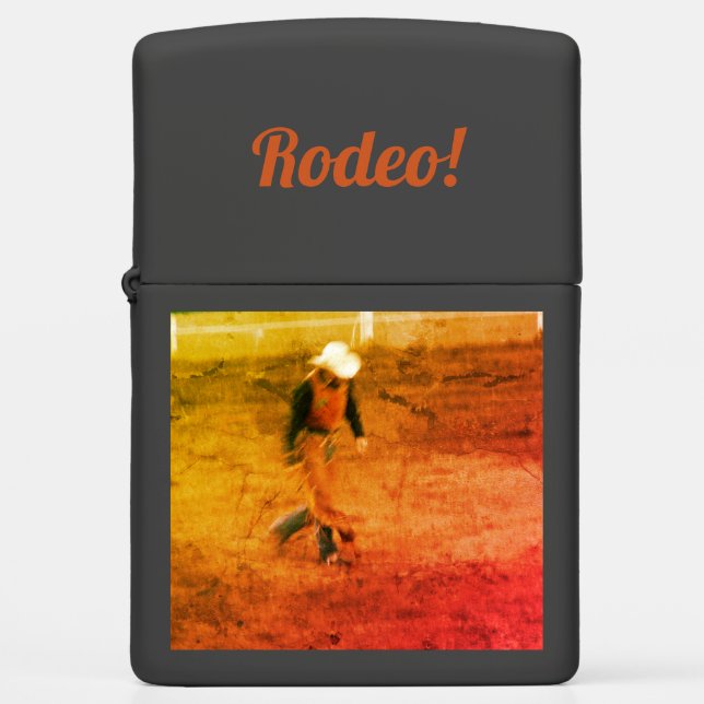 Rodeo Cowboy Zippo Lighter (Voorkant)
