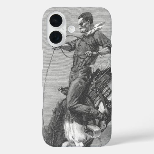  Rodeo Cowboys, Bucking Bronco door Remington Case-Mate iPhone Case (Achterkant)