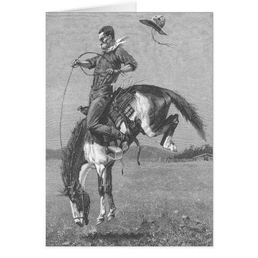 Rodeo Cowboys vintage, Bucking Bronco par Remingto (Devant)