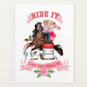 Rodeo Cowgirl Barrel Racanner Agenda (Devant)