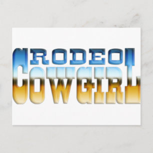 RODEO COWGIRL BRIEFKAART