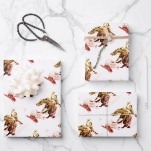 Rodeo Cowgirl (door C.M. Russell) Inpakpapier Vel