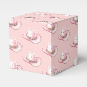 Rodeo Cowgirl Roze Pet Baby shower Bedankdoosjes