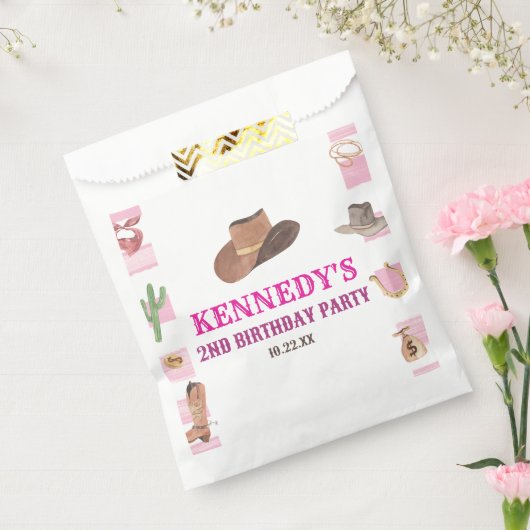 Rodeo Cowgirl Western Wild West Verjaardagsfeest Bedankzakje (Gezegeld)
