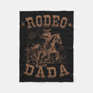 Rodeo Dada Western Cowboy Familie Matching Vaderda Fleece Deken