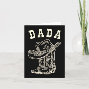 Rodeo Dada Western Cowboy Verjaardagsjongen Famili Kaart