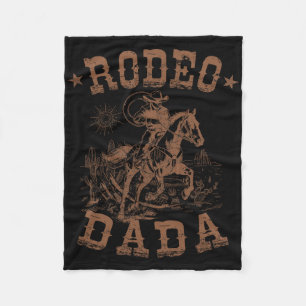 Rodeo Dada Westerne Cowboy Familie Matching Vader Fleece Deken