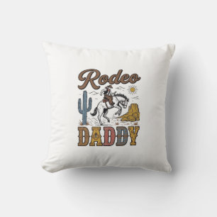 Rodeo Daddy Vintage Western Cowboy Shirt Ontwerp_1 Kussen