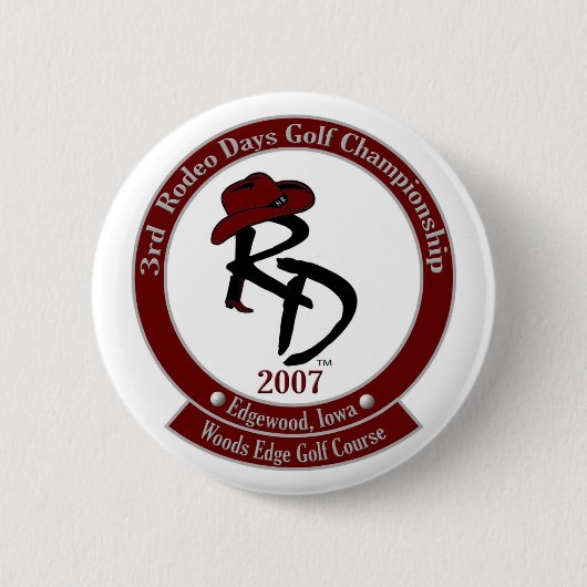 Rodeo Daze Golf Tournament Button (Voorkant)