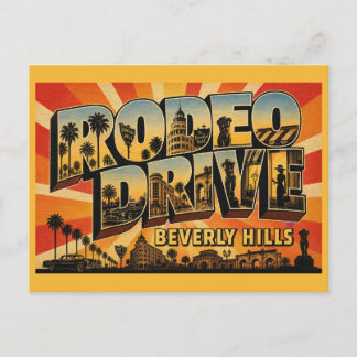 Rodeo Drive Beverly Hills Luxury Shopping Street Briefkaart