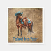 Rodeo feestpaard servet (Voorkant)