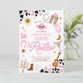 Rodeo First Birthday Invitation (Debout devant)