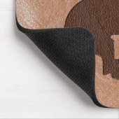 Rodeo gegaufreerd leder muismat (Hoek)