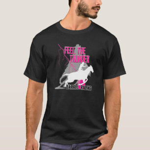 Rodeo Girl Turn& Burn Cowgirl Voel De Donder Bar T-shirt
