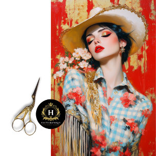 Rodeo Glam Luxe Westerse Cowgirl Decoupage Tissuepapier