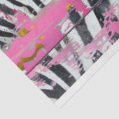 Rodeo Glam Roze Zebra Print Decoupage Tissuepapier (Detail)