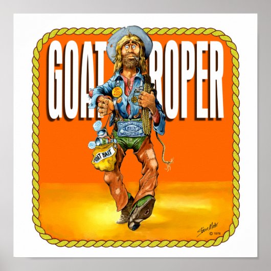Rodeo Goat Roper Poster (Voorkant)