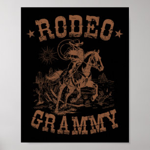 Rodeo Grammy Westerne Cowboy Familie Matching Moed Poster