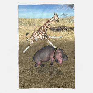 Rodeo Hippo Theedoek