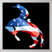 Rodeo is Amerika - Bronco Riding Poster (Voorkant)