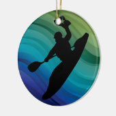 Rodeo Kayak Keramisch Ornament (Links)