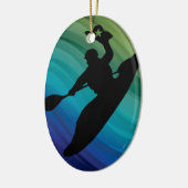 Rodeo Kayak Keramisch Ornament (Links)