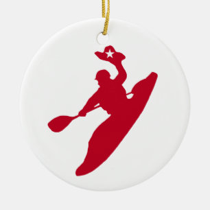 Rodeo Kayak Keramisch Ornament