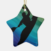 Rodeo Kayak Keramisch Ornament (Links)