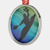 Rodeo Kayak Metalen Ornament (Links)