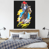 Rodeo Meisje Classic Canvas Afdruk (Insitu (Slaapkamer))