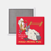 Rodeo Mutton Bustin Kid Magnet (Recto/Verso)