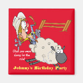 Rodeo Mutton Bustin Kid Magnet (Devant)