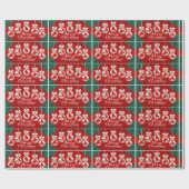 Rodéo Ornements Joyeux Noël Papier Cadeau (Plat)