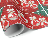 Rodéo Ornements Joyeux Noël Papier Cadeau (Coin rond)