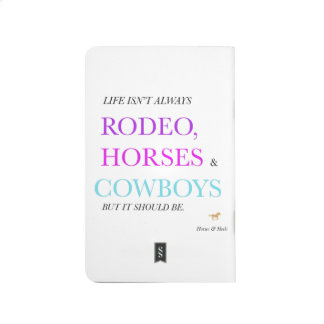 Rodeo, paarden en cowboys Pocket Notebook Journal