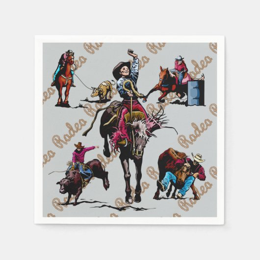 Rodeo Party Napkins Servetten (Voorkant)