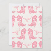 Rodeo Pink Brown Cowgirl Twin Girls Birthday Kaart (Achterkant)