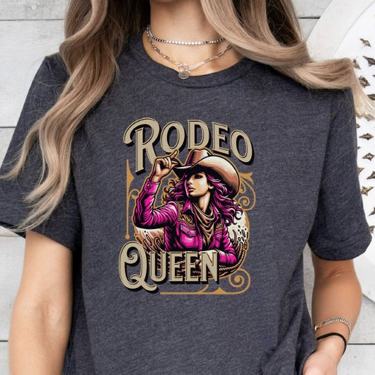 Rodeo Queen, Cowgirl Gift, Meisje Boss Pink T-shirt