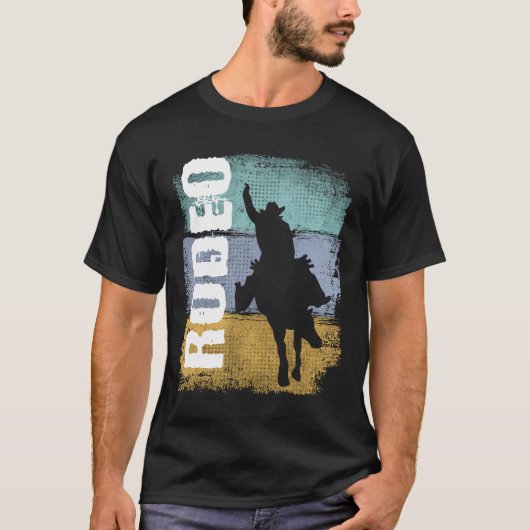 Rodeo  Retro Rodeo Rider T-shirt (Voorkant)