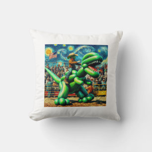 Rodeo Rex - Dino Cowboy Nursery Coussin