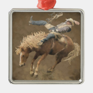 Rodeo Rider Metalen Ornament