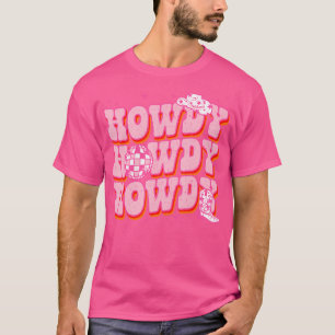Rodeo Roze Koe Zuidelijke Westerne T-shirt