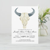 Rodéo rustique aquarelle | FAIRE-PART DE MARIAGE (Debout devant)