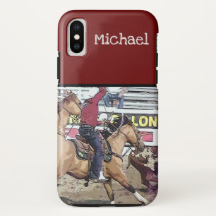 Rodeo Team Roping iPhone X Hoesje