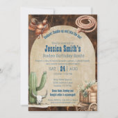 Rodeo Thème Adulte Anniversaire Invitation (Devant)