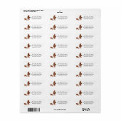 Rodeo Theme Return Address Label Stickers (Full Sheet)